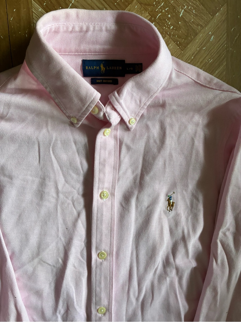 Ralph Lauren Light Pink Button-Down Oxford Shirt